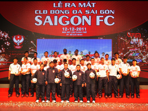 Đội hình ra mắt mùa giải mới của Sài Gòn FC không có Huỳnh Quang Thanh. Ảnh: An Nhơn.