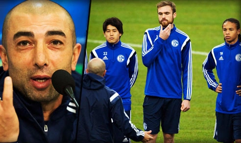 Thứ bóng đá thực dụng của Di Matteo (trái) có thể sẽ đánh gục Real ở Veltins Arena.