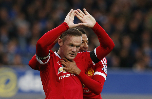 Rooney ghi bàn thắng thứ 187 tại Ngoại hạng Anh, cân bằng thành tích của Andy Cole và chỉ kém Alan Shearer. Ảnh: Reuters.