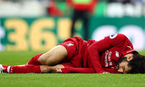 Salah không thể góp sức cho Liverpool trong trận bán kết lượt về. Ảnh: Reuters