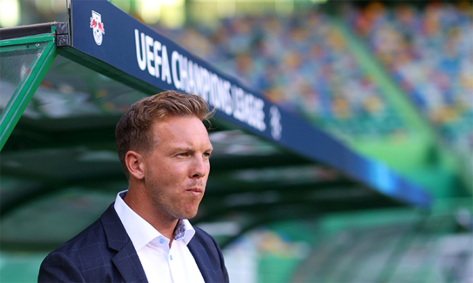 HLV 33 tuổi Nagelsmann đang thu hút sự chú ý bằng việc đưa Leipzig vào bán kết. Ảnh: Reuters.