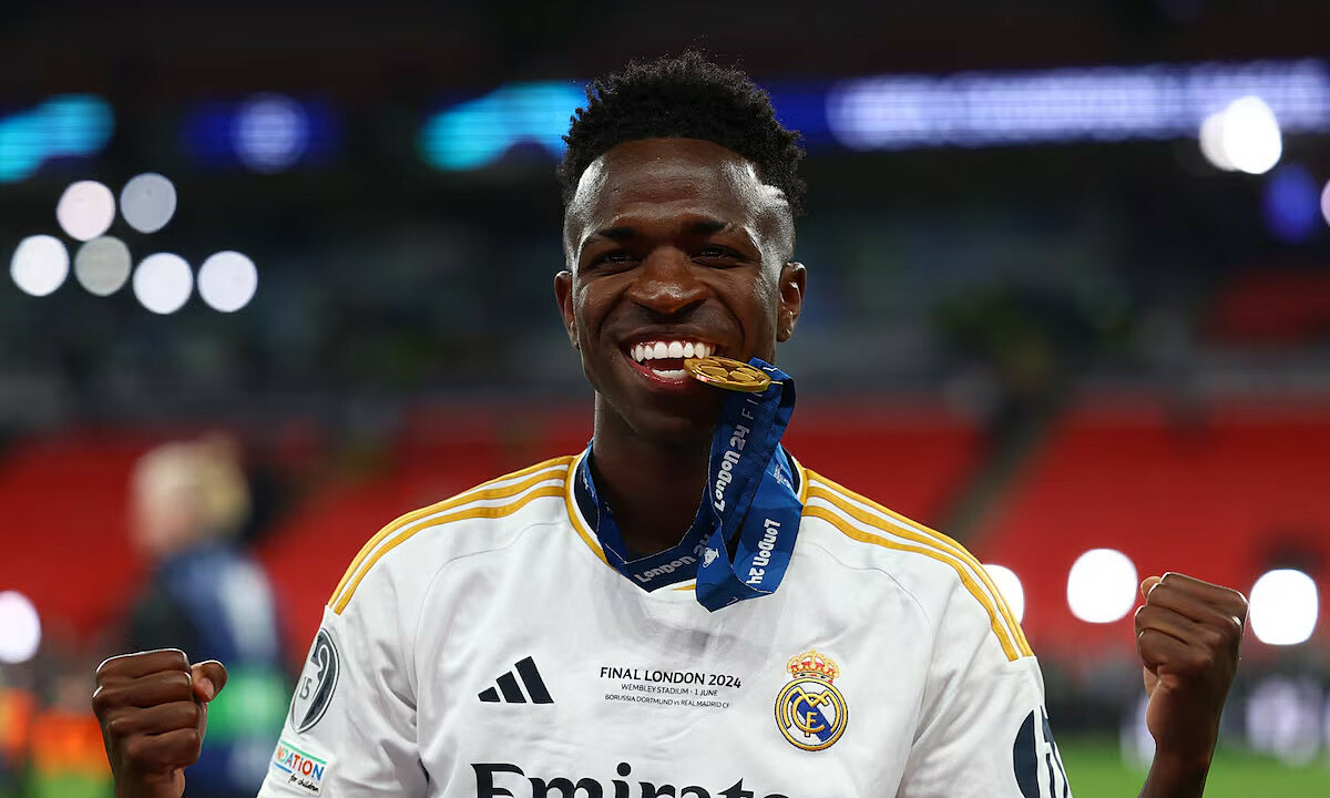 Jude Bellingham chính thức bị vượt mặt trong cuộc đua Quả bóng vàng 2024 1 Vinicius hay nhất Champions League 2023-2024 - Báo VnExpress Thể thao