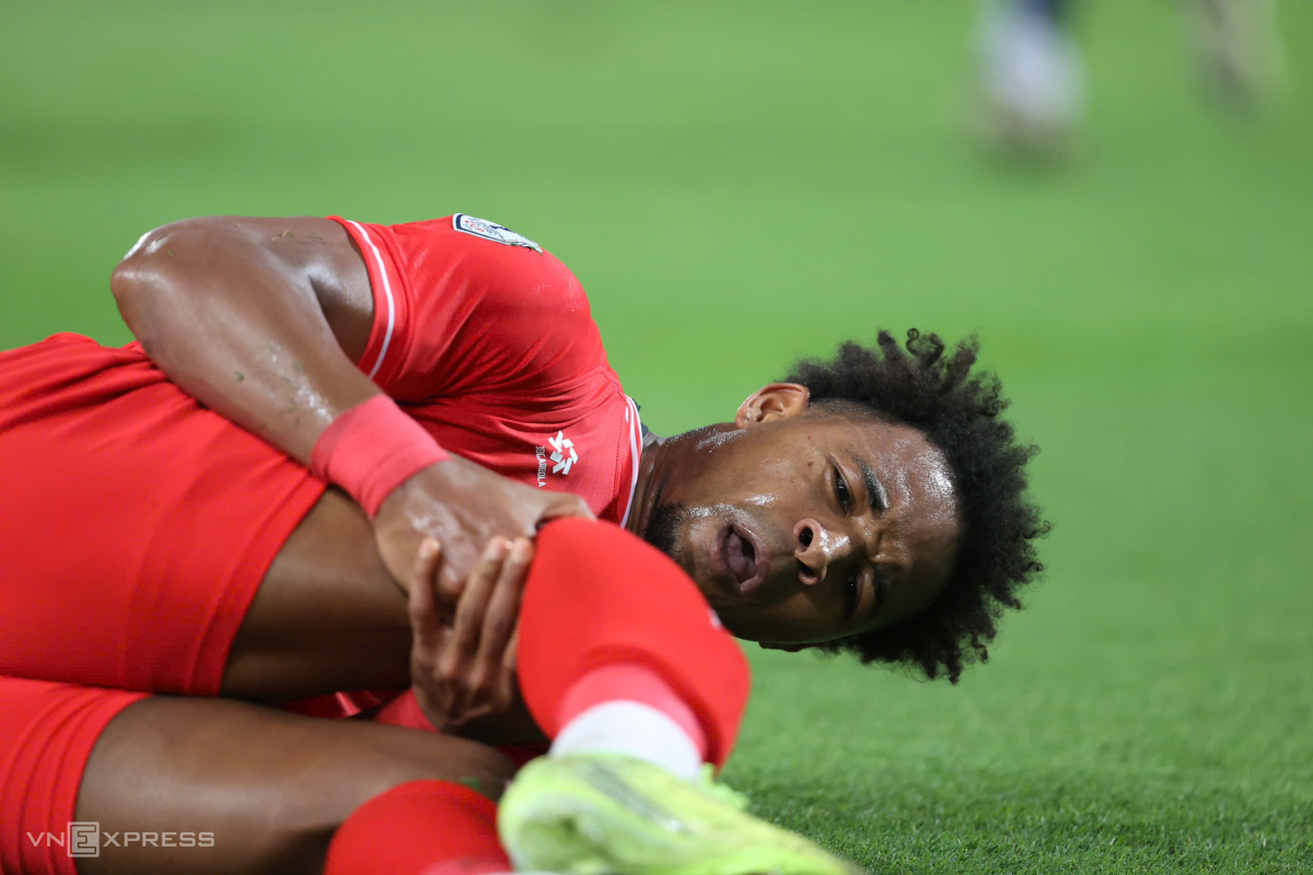 Vietnam naturalized striker Nguyen Xuan Son suffers severe leg injury, exits ASEAN Cup final in first half