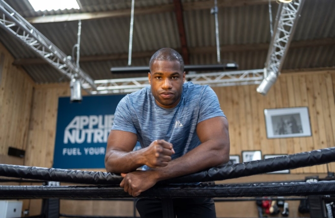 Daniel Dubois tại phòng tập Farm ở Borehamwood. Ảnh: The Guardian