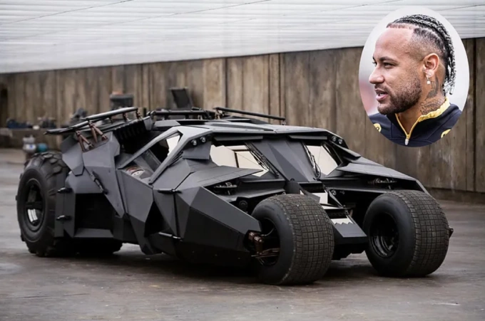 Neymar chi hơn 1,5 triệu USD mua Batmobile. Ảnh: Marca