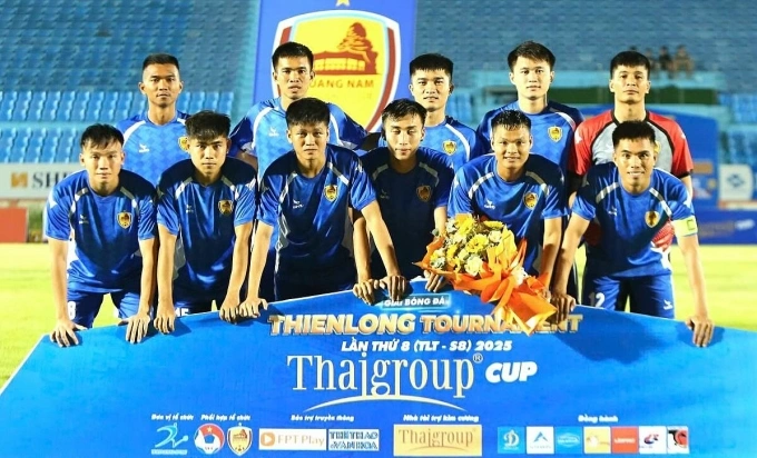 CLB Quảng Nam đang thi đấu tại giải giao hữu trên sân nhà, Tam Kỳ từ 20 đến 29/7. Ảnh: Trần Hải