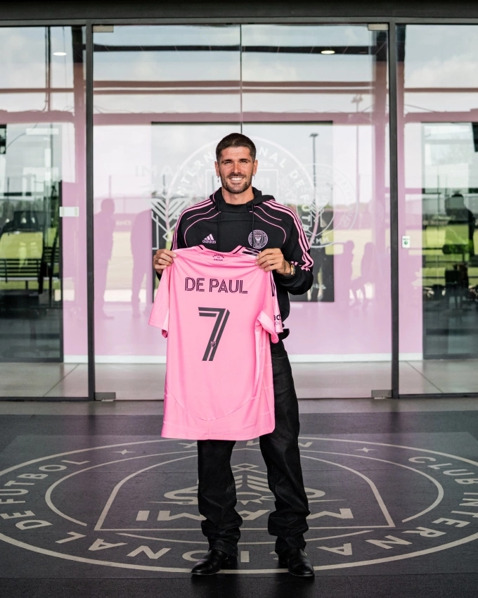 Rodrigo De Paul ra mắt Inter Miami ngày 28/7. Ảnh: Inter Miami