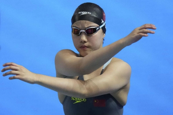 Zidi thi đấu 200 m hỗn hợp giải vô địch bơi thế giới hôm 28/7. Ảnh: AP