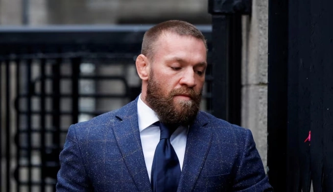Conor McGregor trước phiên tòa ở Dublin năm 2024. Ảnh: AS