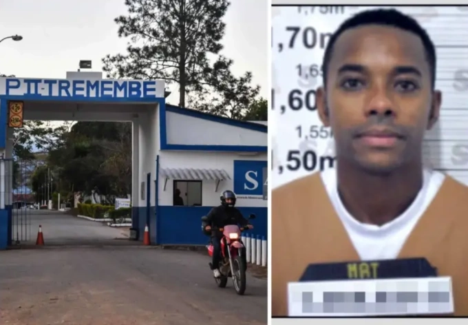 Robinho đang ngồi tù tại trại giam Tremembe, bang Sao Paulo. Ảnh: Marca