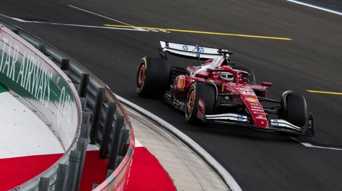 Leclerc trên đường đua Hungaroring. Ảnh: Scuderia Ferrari
