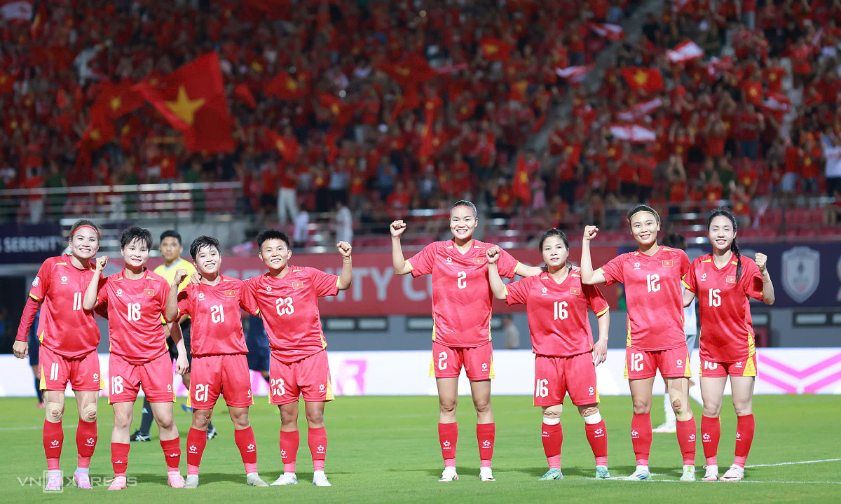 Việt Nam đè bẹp Campuchia ở ASEAN Cup nữ 2025