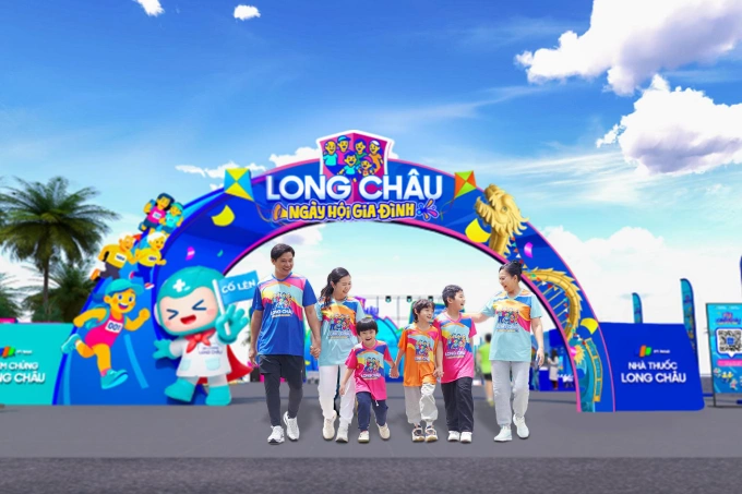 Phối cảnh không gian tổ chức ngày hội gia đình Long Châu. Ảnh: Long Châu