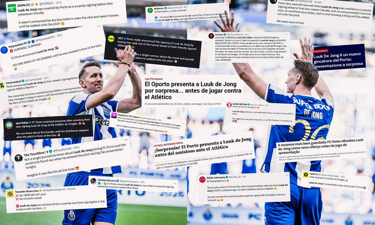 Cách Porto giấu kín vụ chuyển nhượng Luuk de Jong