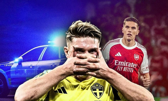 Tiền đạo Gyokeres là tân binh thứ sáu của Arsenal hè 2025. Ảnh: Dagens ETC