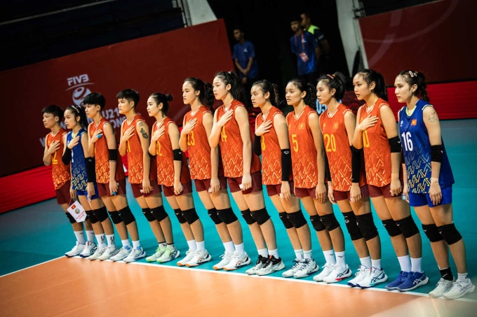 Việt Nam tham dự giải bóng chuyền nữ U21 thế giới 2025 tại Indonesia. Ảnh: Volleyball World
