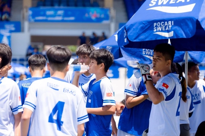 Thương hiệu Pocari Sweat đồng hành xuyên suốt thời gian diễn ra sự kiện. Ảnh: Nguyễn Duy Quang