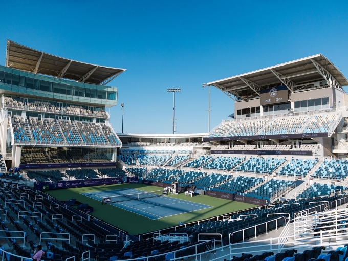 Sân trung tâm Center Court với sức chứa 11400 chỗ. Ảnh: Cincinnati Open