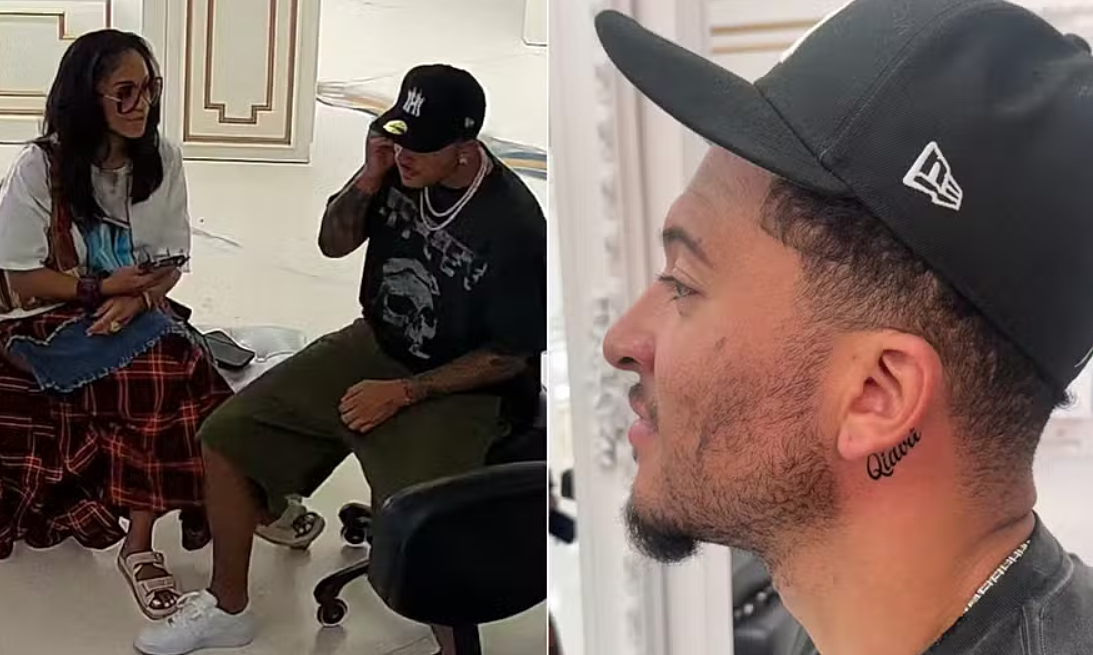 Sancho xăm tên bạn gái rapper hơn 7 tuổi
