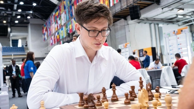 Kỳ thủ Romania gốc Ukraine, Kirill Shevchenko. Ảnh: FIDE