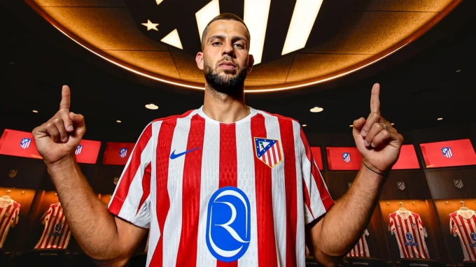 David Hancko ra mắt Atletico ngày 23/7/2025. Ảnh: Atletico