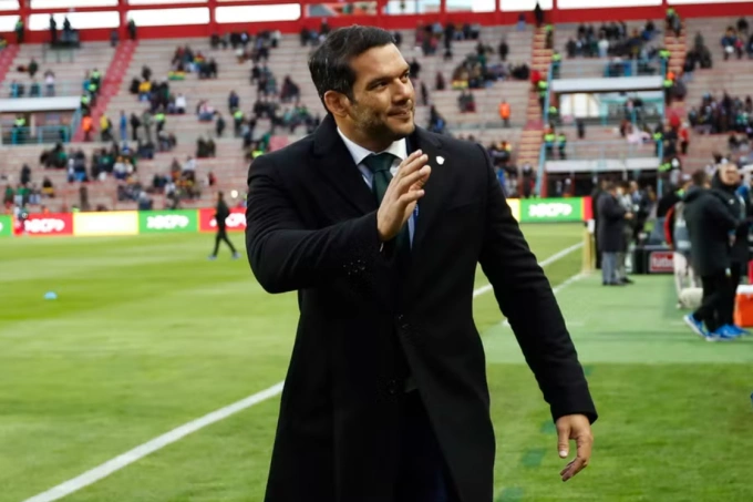 Samir Xaud, chủ tịch Liên đoàn Bóng đá Brazil (CBF), chỉ trích khâu tiếp đón và tổ chức trận đấu của Bolivia. Ảnh: CBF
