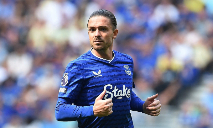 Jack Grealish trong trận Everton gặp Brighton trên sân Hill Dickinson, thành phố Liverpool, Vương quốc Anh, ngày 24/8/2025. Ảnh: Reuters