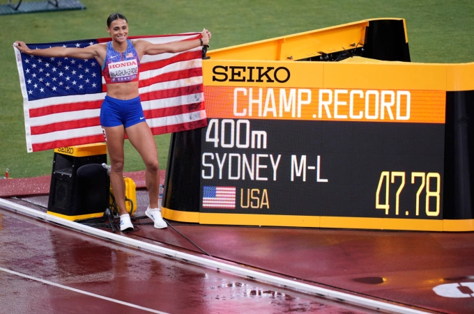 Sydney McLaughlin-Levrone giành HC vàng 400m nữ với 47 giây 78 giây. Ảnh: AP