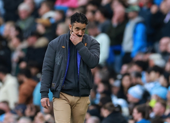HLV Tuchel thất vọng sau trận thua Man City. Ảnh: Reuters