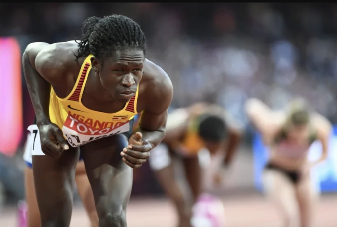 Docus Ajok của Uganda thi đấu ở nội dung chạy 800m nữ tại Giải điền kinh vô địch thế giới 2017 tại London, Anh. Ảnh: AFP