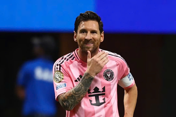 Messi trong trận Inter Miami thắng Porto trên sân Mercedes-Benz, thành phố Atlanta, bang Georgia, Mỹ, lượt hai bảng A FIFA Club World Cup ngày 19/6/2025. Ảnh: Reuters