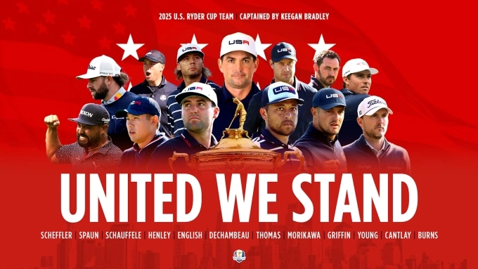 Đội hình tuyển golf Mỹ ở Ryder Cup 2025. Ảnh: RC