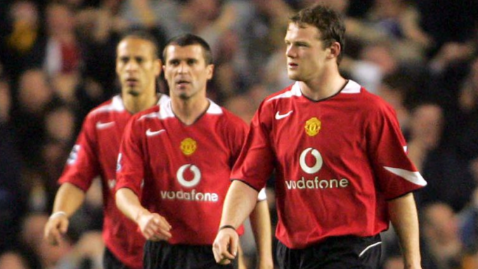 Rooney, Keane và Ferdinand (từ phải qua trái) khi còn cùng đá cho Man Utd. Ảnh: Sky Sports