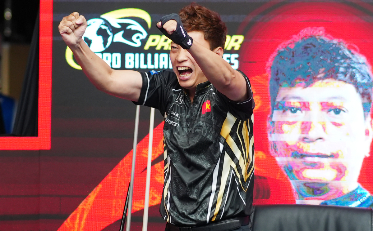 'Hoàng Sao' nén đau để thắng ngược ở giải billiards 10 bi VĐTG