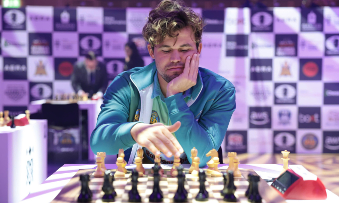 Kỳ thủ cờ vua số một thế giới liên tiếp 14 năm qua, Magnus Carlsen. Ảnh: Guardian