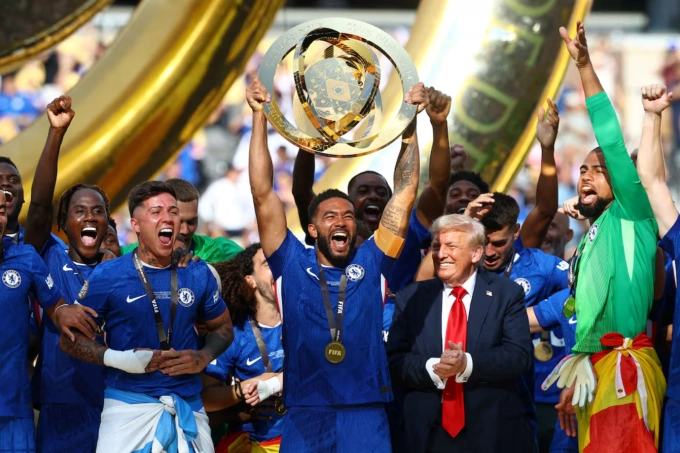 Chelsea nâng danh hiệu FIFA Club World Cup 2025. Ảnh: Reuters