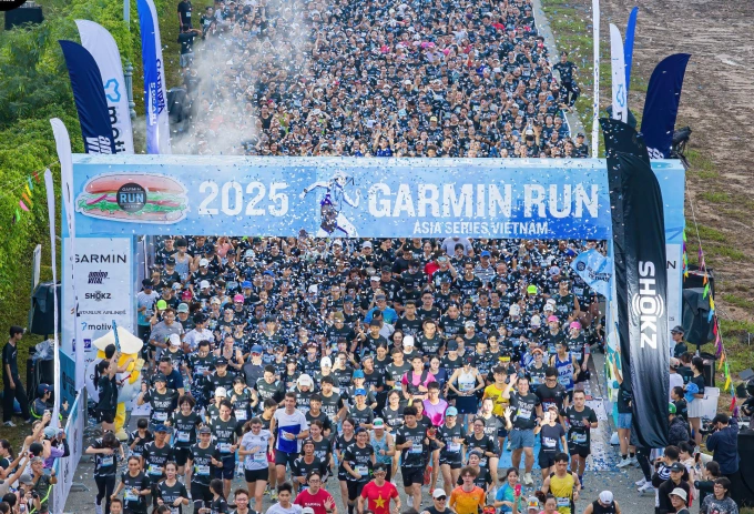 Gần 6.000 VĐV tham gia giải chạy Garmin Run 2025. Ảnh: Garmin