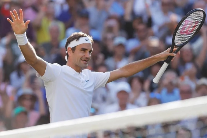 Federer khi còn thi đấu trong trang phục của Nike. Ảnh: Reuters