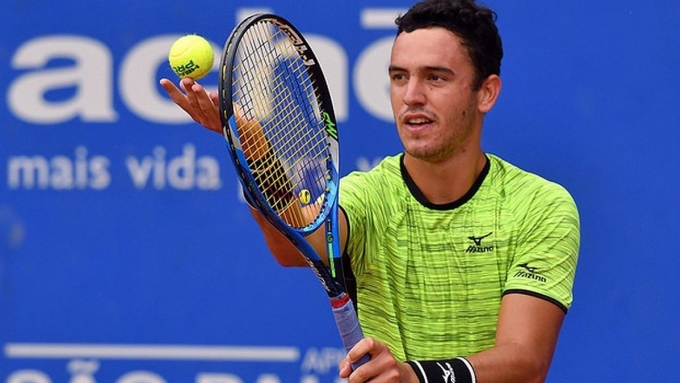 Tay vợt Goncalo Oliveira trong một sự kiện Challenger năm 2024 ở Tây Ban Nha. Ảnh: TS