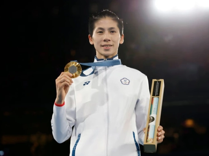 Lin Yu-ting giành HC vàng hạng 57kg nữ tại Olympic Paris 2025. Ảnh: Reuters