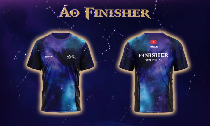 Thiết kế áo finisher của giải. Ảnh: vRace