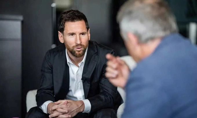 Messi trong phỏng vấn với Diario Sport. Ảnh: Sport