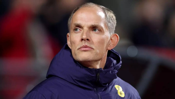 Tuchel dẫn dắt tuyển Anh thắng Latvia 5-0 ở vòng loại World Cup hôm 14/10. Ảnh: PA