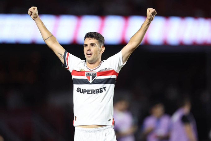 Oscar ghi hai bàn trong 21 trận cho Sao Paulo từ đầu năm 2025. Ảnh: CBN