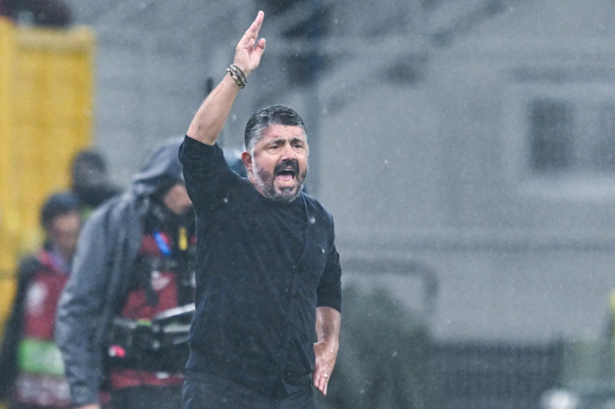 HLV Gennaro Gattuso chỉ đạo trong trận Italy thua Na Uy 1-4 ở lượt cuối bảng I vòng loại World Cup 2026 khu vực châu Âu trên sân San Siro, Milan, Italy ngày 16/11. Ảnh: VGC