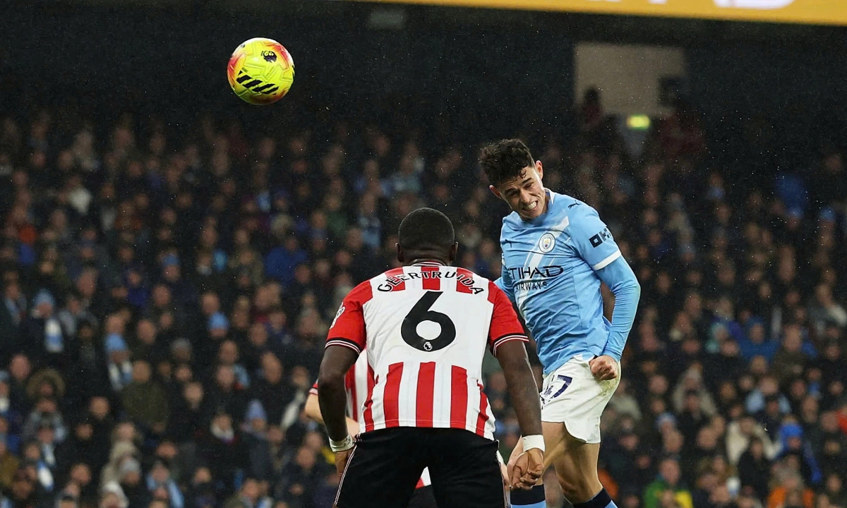 VnExpress가 전한 맨시티 대 선덜랜드 경기 장면