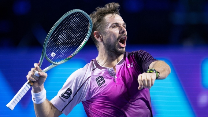 Wawrinka từng có thời tiệm cận top 5, nhưng hiện tại chỉ xếp thứ 157 thế giới. Ảnh: Sky Sports
