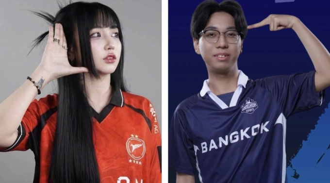 Cheerio (phải) thừa nhận tiếp tay cho Naphat Warasin gian lận tại môn Liên quân Mobile ở SEA Games 33.