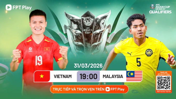 Xem trận Việt Nam - Malaysia trực tiếp và trọn vẹn trên FPT Play: https://fptplay.vn/su-kien/viet-nam-malaysia-69c2324fbc0fab9775b52122
