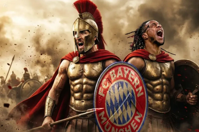 Báo Tây Ban Nha Marca tạo ảnh AI ví Bayern như đạo quân Sparta. Báo Tây Ban Nha Marca tạo ảnh AI ví Bayern như đạo quân Sparta.